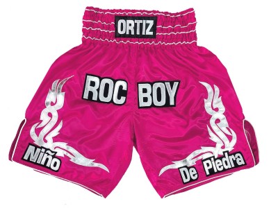 Pantaloncini boxe personalizzati : KNBXCUST-2041-Rosa